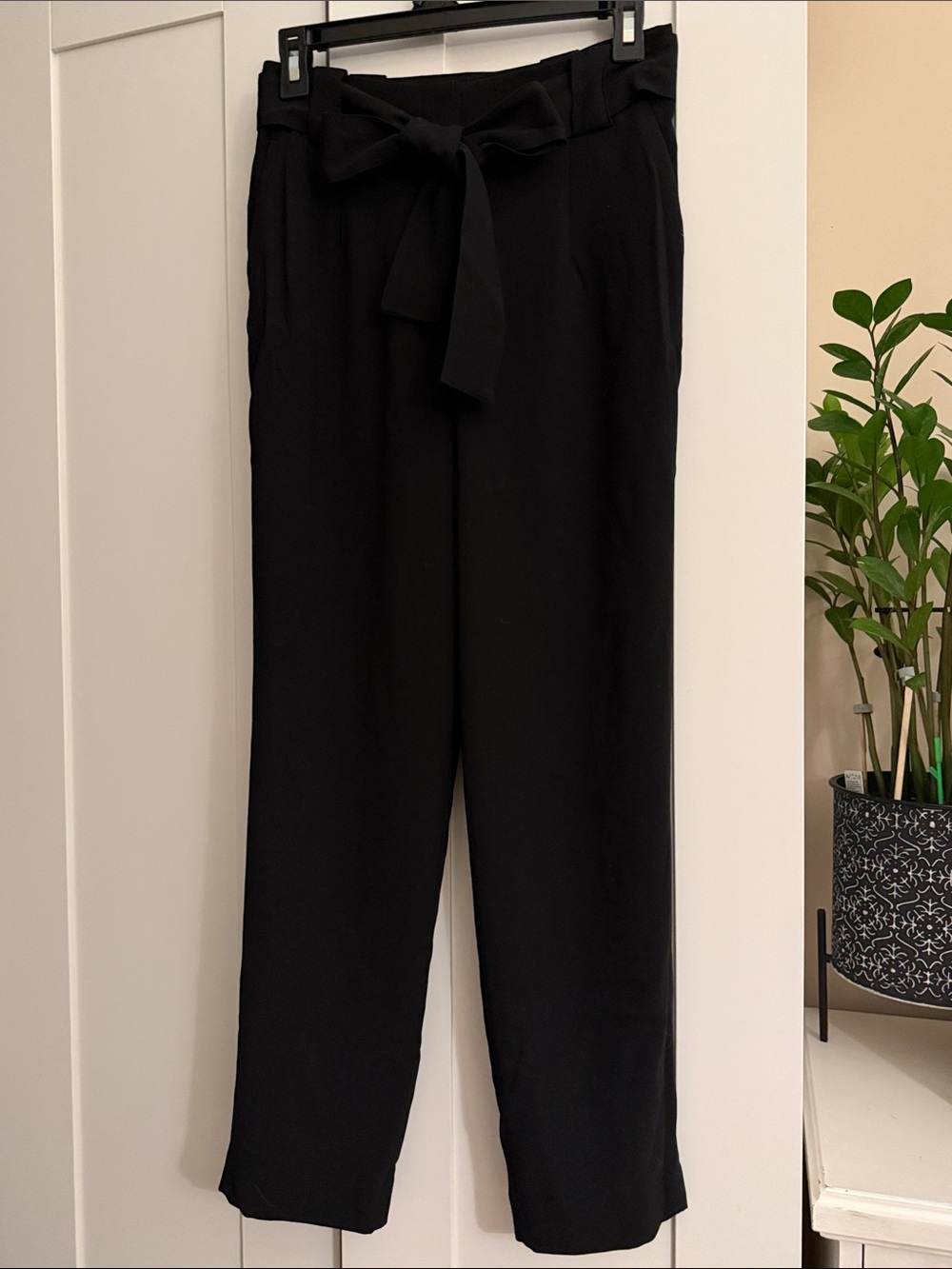 HM Black Tie Front Pants